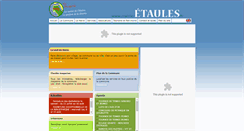 Desktop Screenshot of mairie-etaules.fr