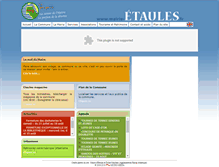 Tablet Screenshot of mairie-etaules.fr